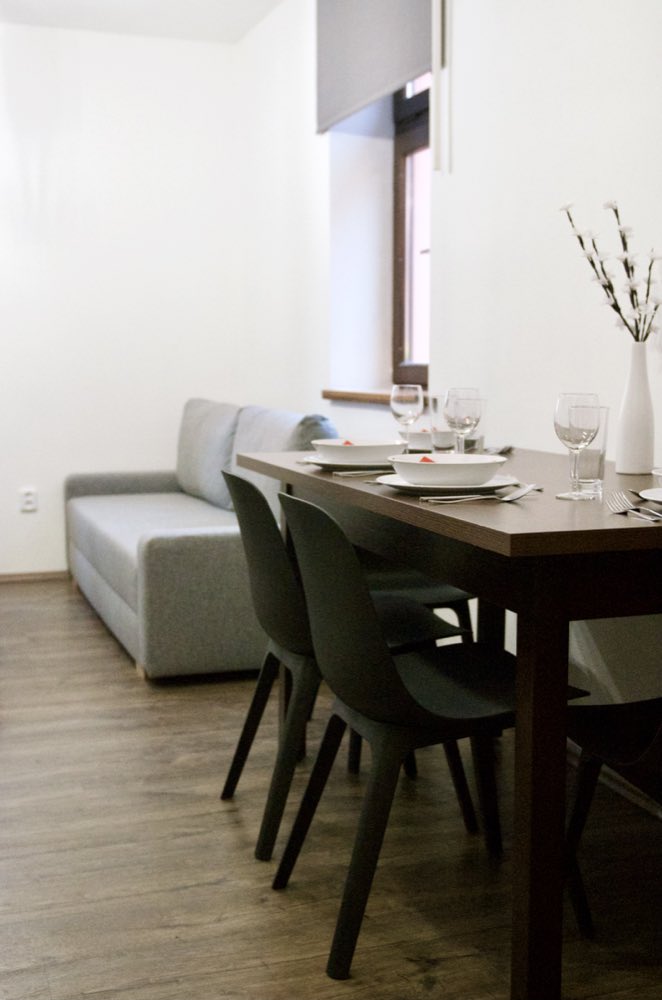 Apartmány za divadlem — interiér